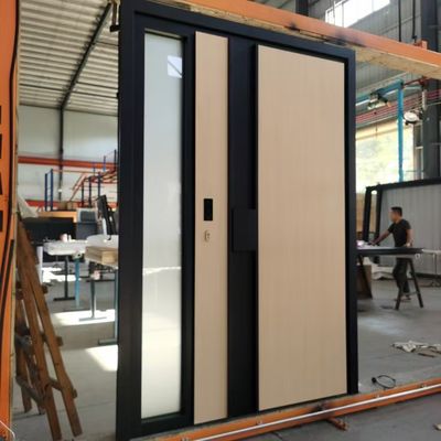 Đường cửa vườn nhôm tùy chỉnh Áp lực gió Cửa trước nhôm