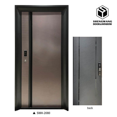 Cánh cửa chính bằng nhôm 90mm Độ dày lá Swing trái Cánh cửa lối vào biệt thự