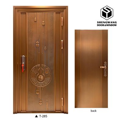 Cổng vườn nhôm nâu truyền thống Cổng vườn kim loại bên ngoài chính