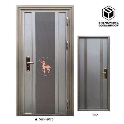 Ước tính kích thước khách sạn swinging thép không gỉ cửa chuyển nhiệt in kim loại cửa louver
