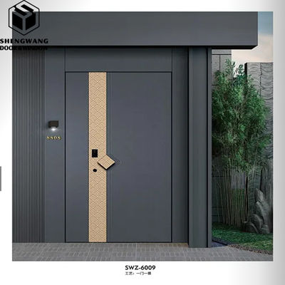 Phòng ngủ màu xám cửa ra vào nhôm cửa trước nhôm cho nhà ở