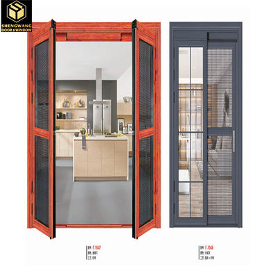 Cửa kính trượt khung nhôm chống thấm nước Cửa trượt sân trong nhôm 6MM