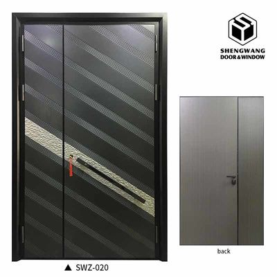 Cast Villa Khaki Cốp cửa bên ngoài nhôm cửa nhôm gấp cửa vào tùy chỉnh