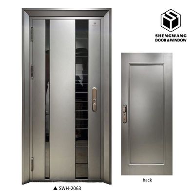 60mm và 70mm Độ dày cửa nhôm cho phòng căn hộ với cửa thép chống cháy