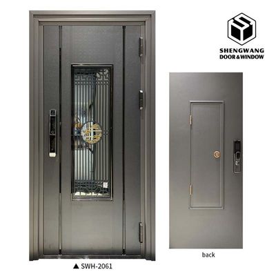 Solid Wood Customisable Finish Aluminium Bên trong Cửa Fire Door 30 phút