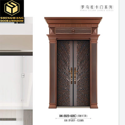 Khách sạn Aluminium Cửa vào Kháng trầy xước Vẻ đẹp Cửa bên ngoài nhôm