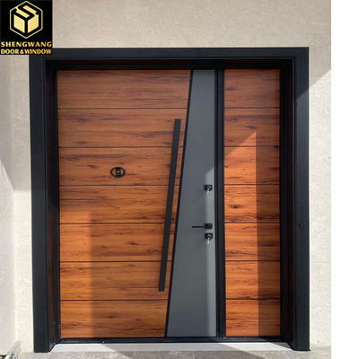 Swing trái nhà màu xám thép không gỉ cửa lắc cho nhà cửa mở ra ngoài chống nước