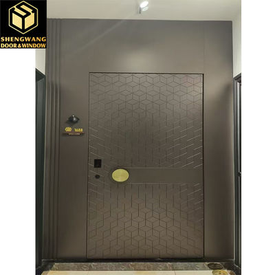 Ước tính kích thước khách sạn swinging thép không gỉ cửa chuyển nhiệt in kim loại cửa louver