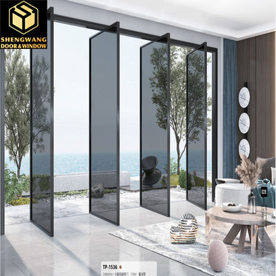 Cửa kính gấp nhôm tùy chỉnh cho khách sạn Đường nhẹ bền