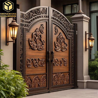 Không xử lý sơn Cửa bên nhôm chống cháy chống vi khuẩn Cửa bên trong MDF