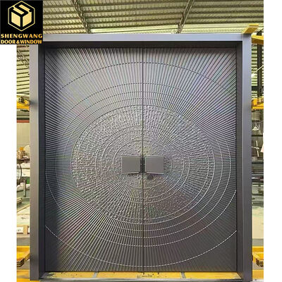 Máy cầm Đường vườn nhôm gỗ màu đen Không ồn Đường lối vào nhôm